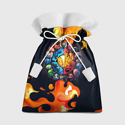 Мешок для подарков Символы покемона, цвет: 3D-принт