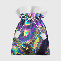 Мешок для подарков Неоновая волнистая рябь, цвет: 3D-принт