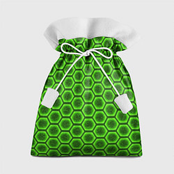 Мешок для подарков Энергетический щит - зеленый, цвет: 3D-принт