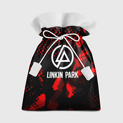 Подарочный мешок Linkin park краски текстуры