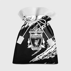Мешок для подарков Liverpool белые краски текстура, цвет: 3D-принт