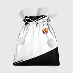 Мешок для подарков Barcelona краски чёрные спорт, цвет: 3D-принт
