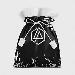 Мешок для подарков Linkin park краски текстура рок, цвет: 3D-принт