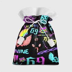 Подарочный мешок 6ix9ine logo rap bend