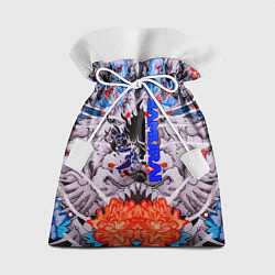 Мешок для подарков Samurai cyberpunk карпы кои, цвет: 3D-принт