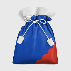 Подарочный мешок Триколор диагональный волнистый