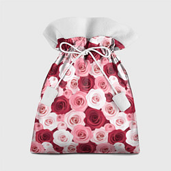 Подарочный мешок Красные и розовые розы