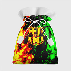 Мешок для подарков Barcelona огненное лого, цвет: 3D-принт
