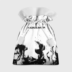 Мешок для подарков Nickelback серый дым рок, цвет: 3D-принт