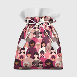 Мешок для подарков Гламурные девушки, цвет: 3D-принт