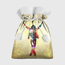 Подарочный мешок Michael Jackson THIS IS IT - с салютами на золотом