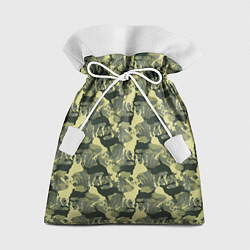 Мешок для подарков Олени - камуфляж, цвет: 3D-принт