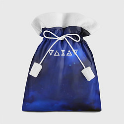 Мешок для подарков Ведьмак лого космос, цвет: 3D-принт