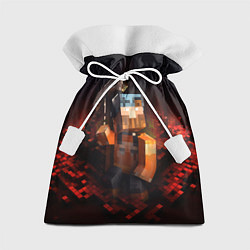 Мешок для подарков Minecraft персонаж в огне, цвет: 3D-принт