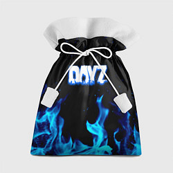 Подарочный мешок Dayz синий огонь лого