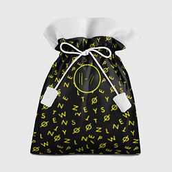 Подарочный мешок Twenty one pilots pattern rock yellow