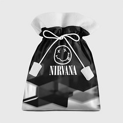 Мешок для подарков Nirvana текстура рок, цвет: 3D-принт