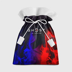Мешок для подарков Ghost of Tsushima неоновый огонь, цвет: 3D-принт