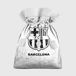 Мешок для подарков Barcelona с потертостями на светлом фоне, цвет: 3D-принт
