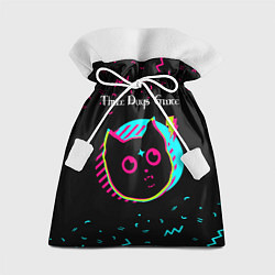 Мешок для подарков Three Days Grace - rock star cat, цвет: 3D-принт