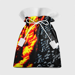 Мешок для подарков Текстура огня и воды, цвет: 3D-принт