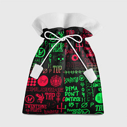 Подарочный мешок Twenty one pilots pattern rock steel