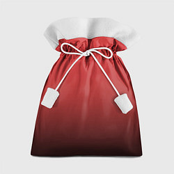 Мешок для подарков Градиент клубнично-чёрный, цвет: 3D-принт