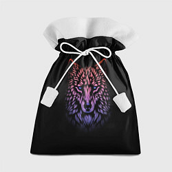 Мешок для подарков Realistic gradient wolf, цвет: 3D-принт