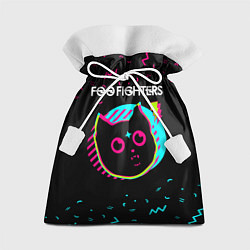 Мешок для подарков Foo Fighters - rock star cat, цвет: 3D-принт