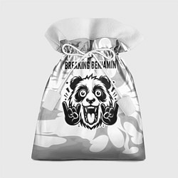 Мешок для подарков Breaking Benjamin рок панда на светлом фоне, цвет: 3D-принт