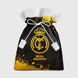Мешок для подарков Real Madrid - gold gradient, цвет: 3D-принт