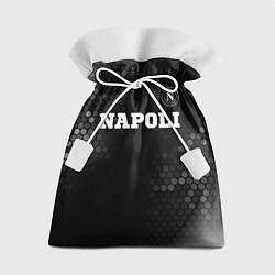 Мешок для подарков Napoli sport на темном фоне посередине, цвет: 3D-принт