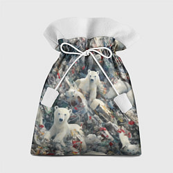 Мешок для подарков Найди всех медвежат - паттерн, цвет: 3D-принт