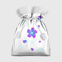 Подарочный мешок Цветочки и пузыри