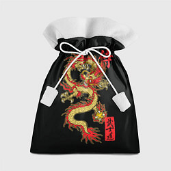 Мешок для подарков Огненный дракон - путь воина, цвет: 3D-принт