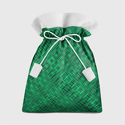 Мешок для подарков Насыщенный зелёный текстурированный, цвет: 3D-принт
