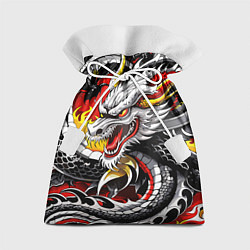 Подарочный мешок Огнедышащий дракон в японском стиле