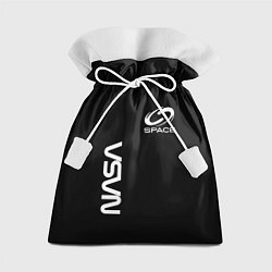 Подарочный мешок Nasa space logo white