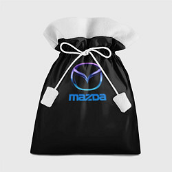 Мешок для подарков Mazda neon logo, цвет: 3D-принт