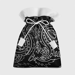 Мешок для подарков Драконы татуировки самураи, цвет: 3D-принт