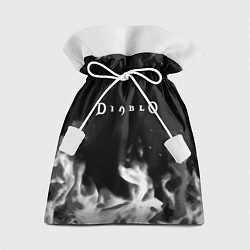 Мешок для подарков Diablo fire black, цвет: 3D-принт