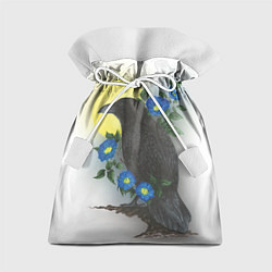 Подарочный мешок Чёрный ворон на ветке