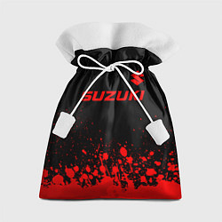 Мешок для подарков Suzuki - red gradient посередине, цвет: 3D-принт