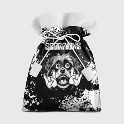 Мешок для подарков Scorpions рок пес, цвет: 3D-принт