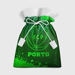 Мешок для подарков Porto - green gradient, цвет: 3D-принт