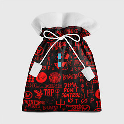 Подарочный мешок Twenty one pilots pattern rock steel