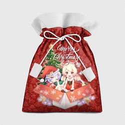 Мешок для подарков Геншин импакт Кли - Новый год, цвет: 3D-принт