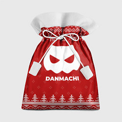 Мешок для подарков Новогодний DanMachi с оленями, цвет: 3D-принт