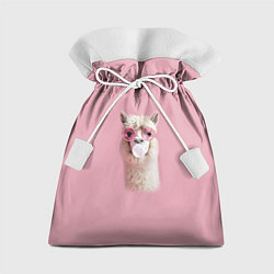 Подарочный мешок Лама альпака в очках с жевательной резинкой