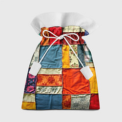 Подарочный мешок Пэчворк из ярких тканей